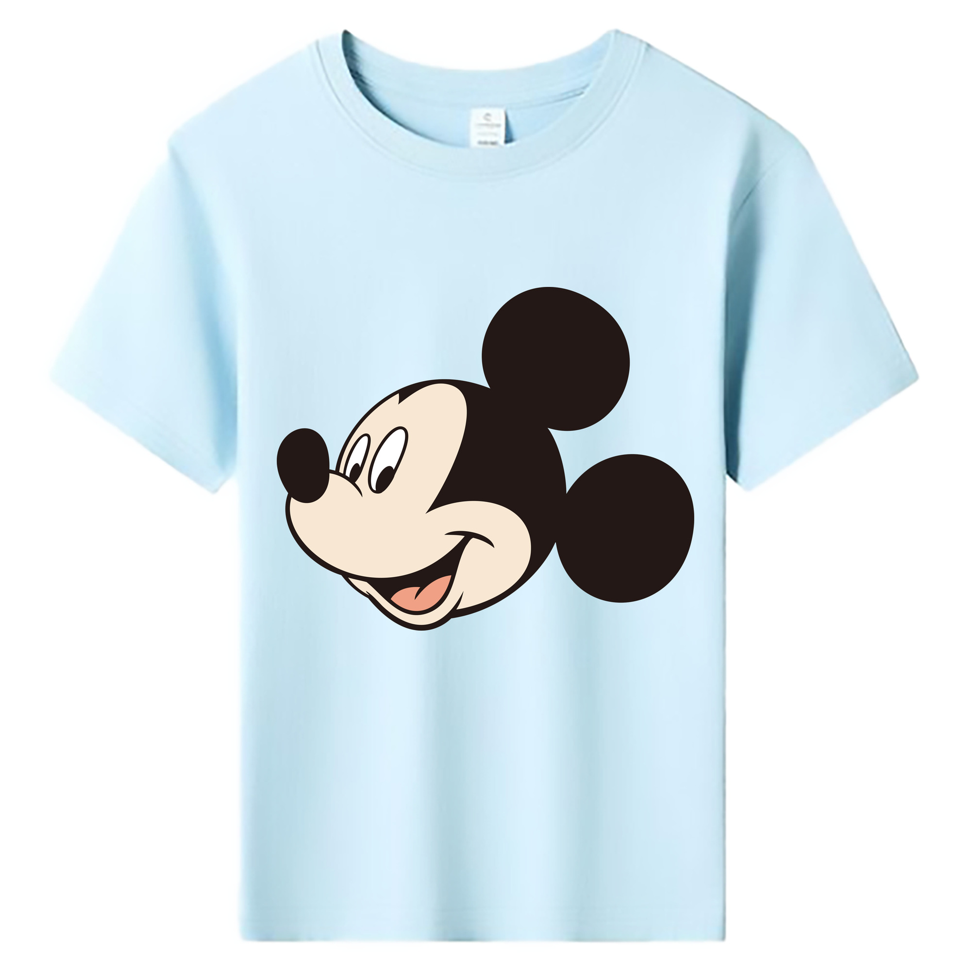 ミッキーマウス Mickey Mouse 綿100％キッズTシャツ（フロントプリント）
